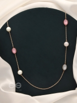 The Cosmic Attraction- Golden Bead Necklace With Anti-Tarnish Coating 