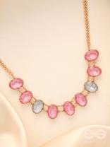 Garland Of Wild Roses- Golden Embellished Necklace With Anti-Tarnish Coating 