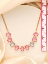 Garland Of Wild Roses- Golden Embellished Necklace With Anti-Tarnish Coating 