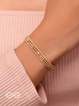 The Bronze Beauty- Beaded Knot Bracelet