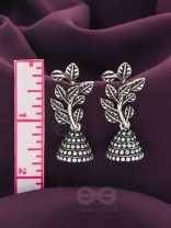 Branch Out- Oxidised Jhumka Earrings
