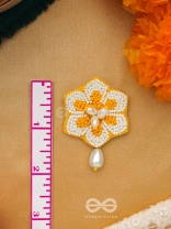 Elaana- The Charming Marigold- Pearls and Resham Embroidered Earrings