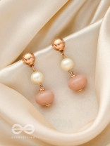 The Bermuda Triangle- Golden Embellished Earrings