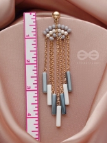 Rain or Shine- Golden Embellished Earrings 