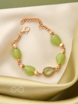 The Lush Loop- Golden Embellished Bracelet