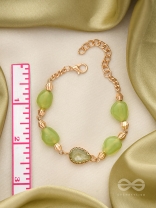 The Lush Loop- Golden Embellished Bracelet