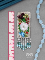 Devana- The Royal Garden- Sequins and Glass Beads Embroidered Earrings