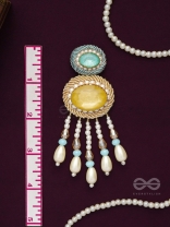 Ilvaka- The Celestial Enigma- Pearls and Stones Embroidered Earrings