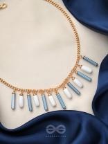 The Twilight- Golden Embellished Necklace With Anti-Tarnish Coating 