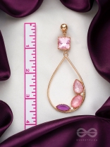 The Spring Leaves- Golden Embellished Earrings