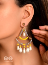 The Pearly Kite- Golden Pearl Earrings