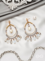 Day 'n' Nite- Golden Beads Earrings