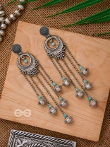 The Royal Glory- Oxidised Embellished Earrings