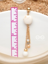 The Stellar Dawn- Golden Embellished Earrings