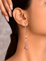 The Orchid Lane- Golden Embellished Earrings