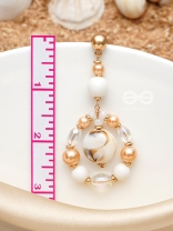 Sand n Shells- Golden Embellished Earrings