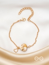 The Beach Love- Golden Embellished Bracelet