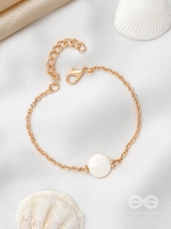 The Snow Crystal- Golden Embellished Bracelet