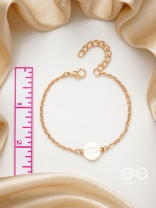 The Snow Crystal- Golden Embellished Bracelet