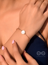 The Snow Crystal- Golden Embellished Bracelet