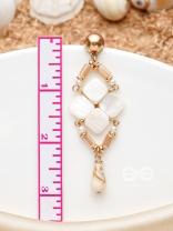 The Arctic Charm- Golden Embellished Earrings