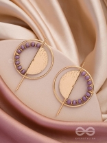 The Golden Sunburst- Golden Beads Earrings