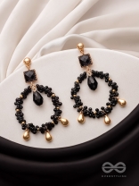 The Twilight Trinket- Golden Embellished Earrings