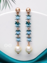 The Lily of the Nile- Golden Pearl Earrings