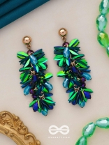 Priyala- The Dewy Bunch- Sequins & Glass Beads Embroidered Earrings