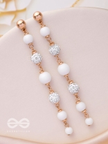 The Ivory Showers- Golden Embellished Earrings