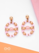 The Waxing Moon- Golden Embellished Earrings