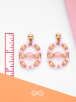 The Waxing Moon- Golden Embellished Earrings