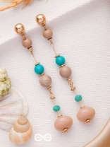 The Glowing Lanterns- Golden Embellished Earrings