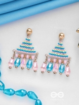 THE SUMMER SKY - GOLDEN EMBELLISHED EARRINGS