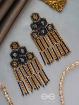 Alokika - The Unique One - Sequins And Cutdana Hand Embroidered Earrings