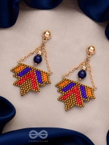 FUNKY FUSION FLINGS - BEADED BOHEMIAN EARRINGS