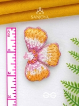 Shobhana - The Shining - Sequins And Resham Hand Embroidered Earrings (Pink & Mustard)