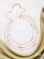 The Tranquil Garden - Multi Layered Neckpiece With Anti-Tarnish Coating
