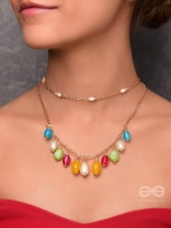 Candy Crushing Carnival - Cute Layered Neckpiece With Anti-Tarnish Coating (Multicolor)