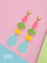 THE CANDY-COATED - CASUAL DROP EARRINGS (MULTICOLOR)