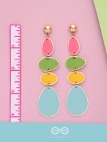 THE CANDY-COATED - CASUAL DROP EARRINGS (MULTICOLOR)