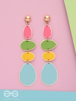 THE CANDY-COATED - CASUAL DROP EARRINGS (MULTICOLOR)