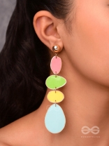 THE CANDY-COATED - CASUAL DROP EARRINGS (MULTICOLOR)