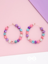 FUNKY FUNFAIR FANTASY - CUTE HOOP EARRINGS