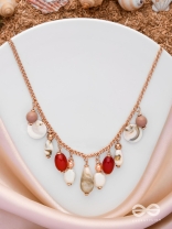 The Scarlet Waves - Statement Golden Neckpiece With Anti-Tarnish Coating 