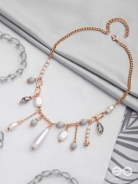 The Rainy Bliss - Casual Pearl Neckpiece With Anti-Tarnish Coating 