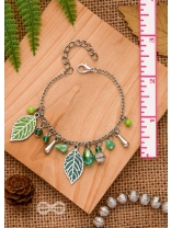 LEAFING IT AWAY - OXIDISED EMBELLISHED BRACELET