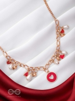 The Scarlet Affair - Cute Hearts Neckpiece With Anti-Tarnish Coating 