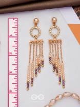 THE SHIMMERING RAINFALL - ELEGANT DROP EARRINGS