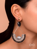 Ajadani - Galaxy Nights - Stone And Beads Embroidered Earrings
